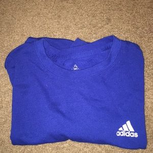 Adidas blue dry fit shirt